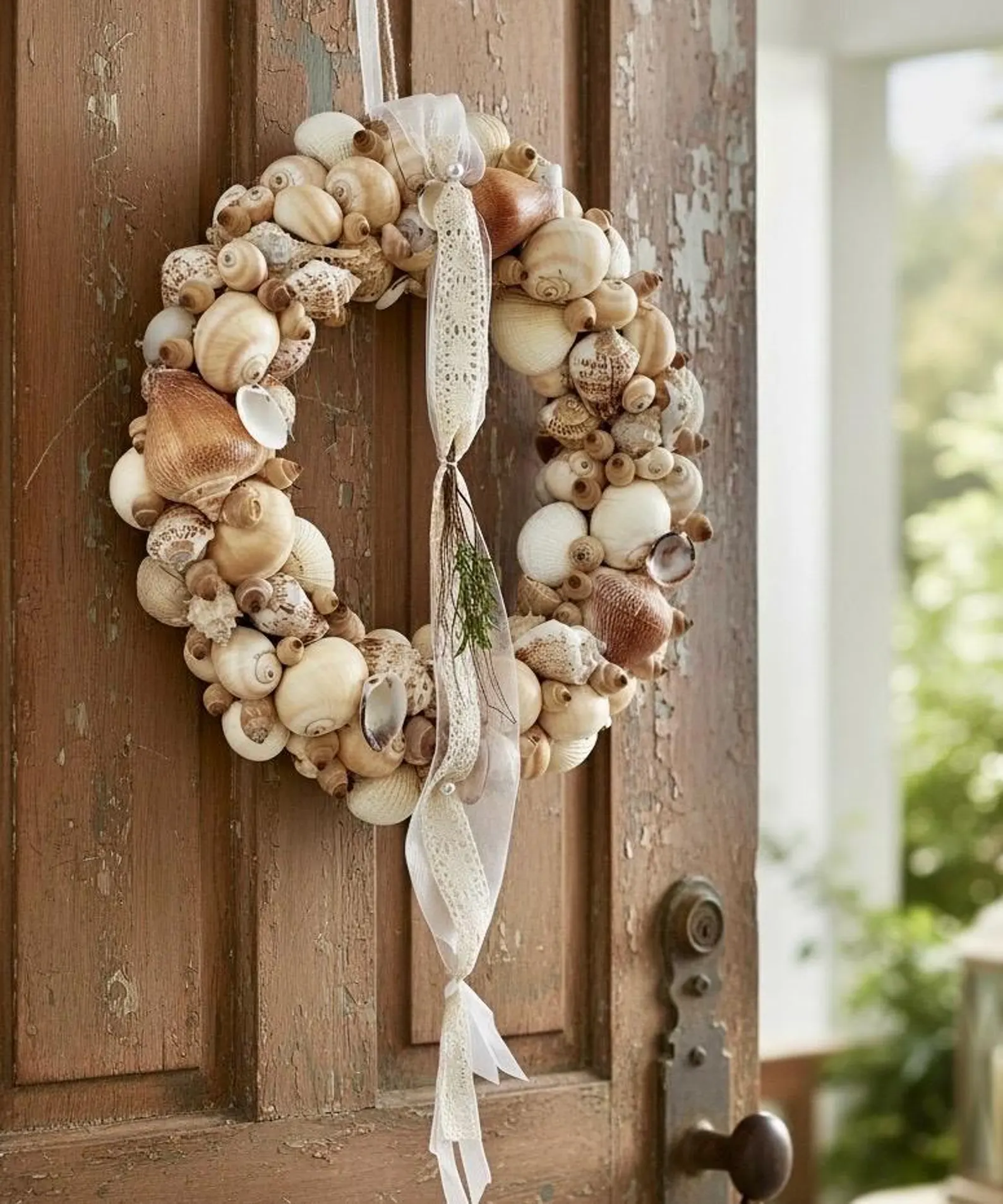 Muschelkranz Türkranz Sommerdeko
