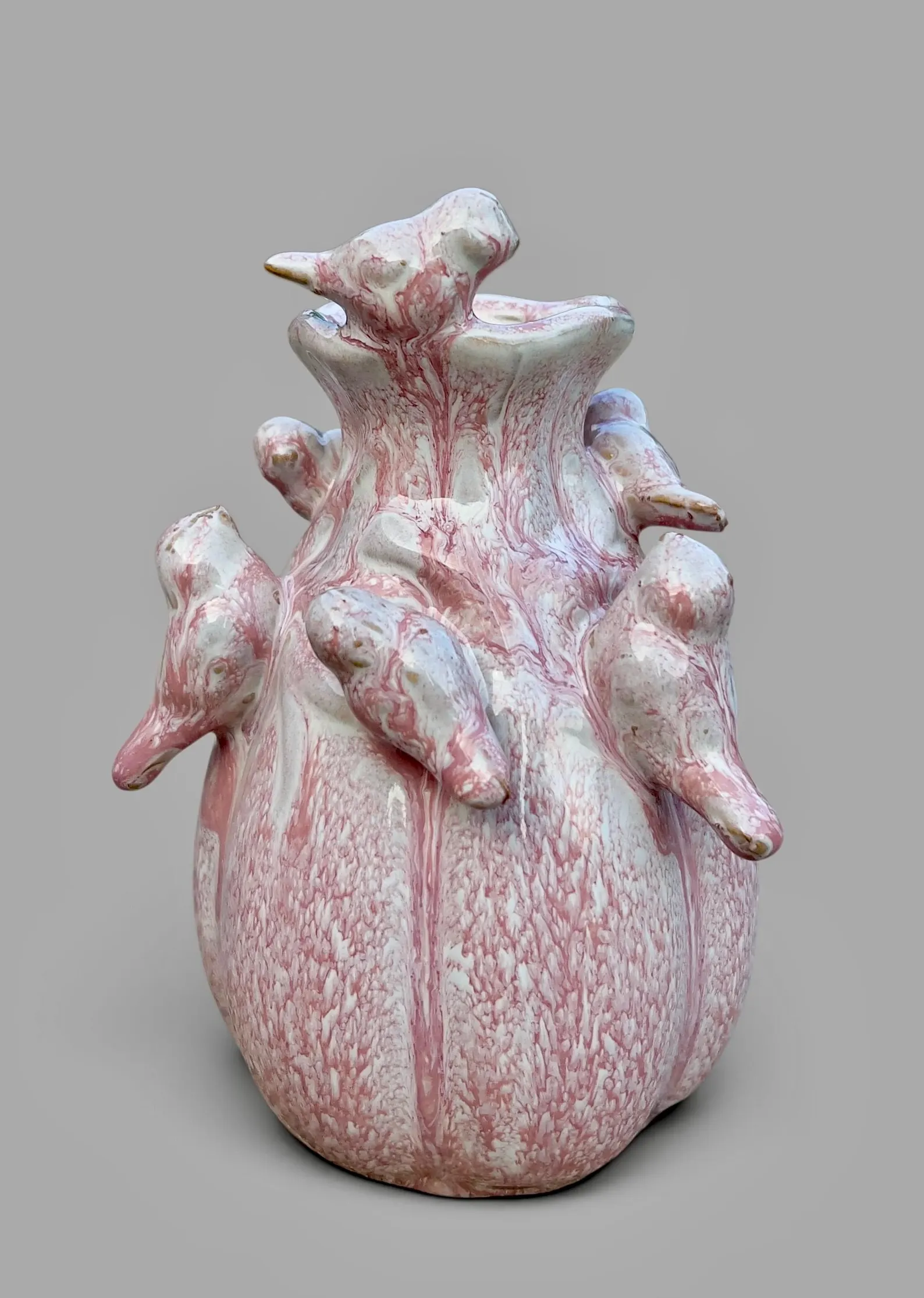 Keramikvasen in Rosa-Creme 4 – Vorschaubild