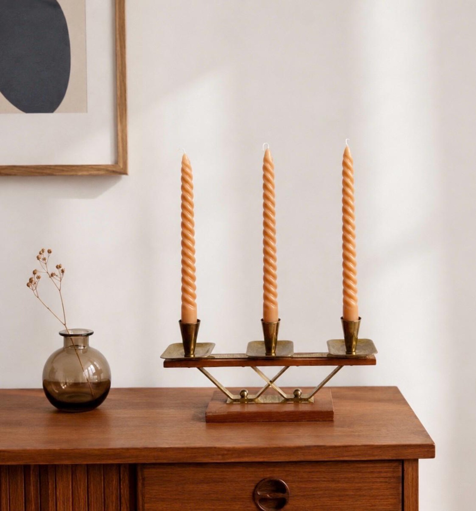 Kerzenhalter Teak