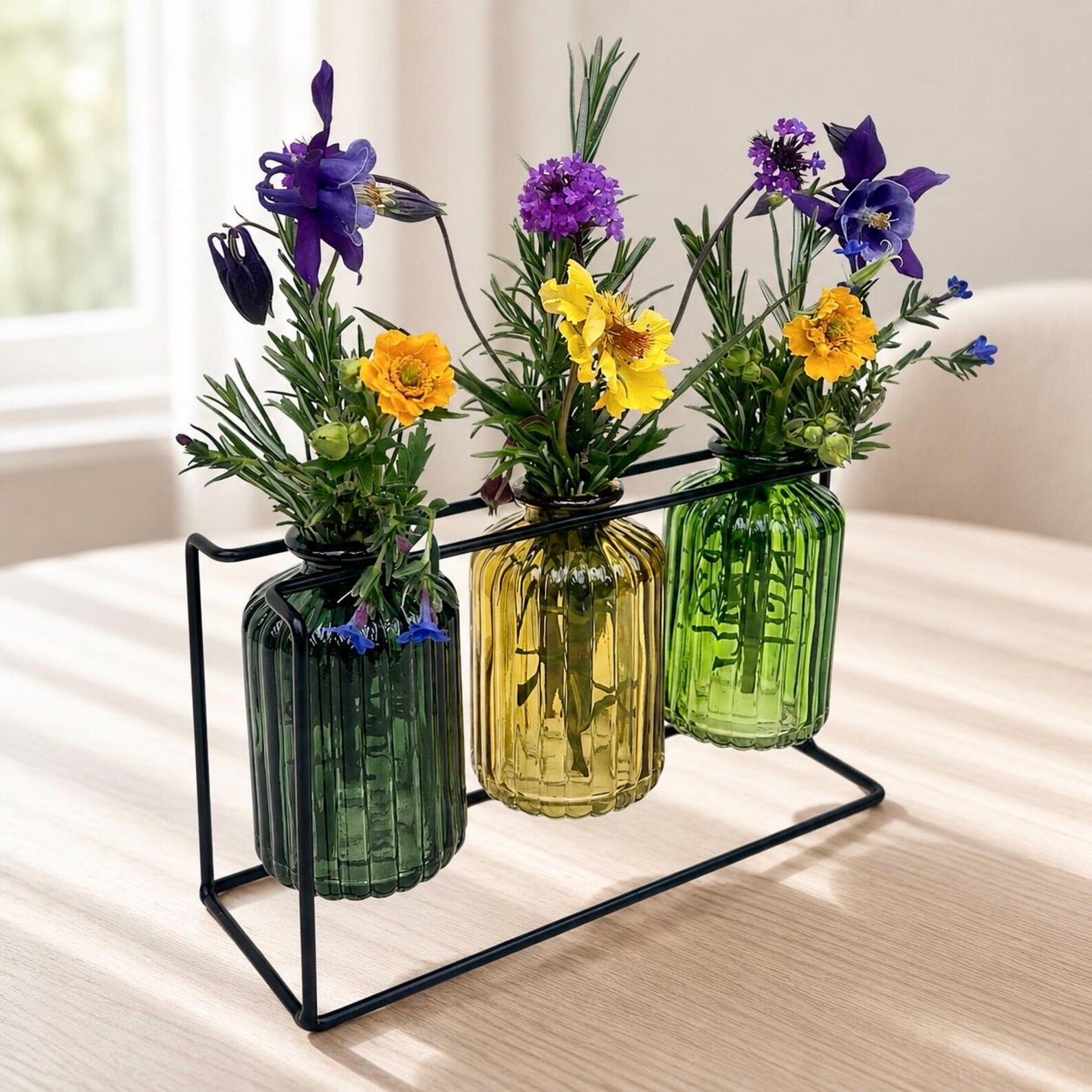 geriffelte Glasvasen – Vorschaubild