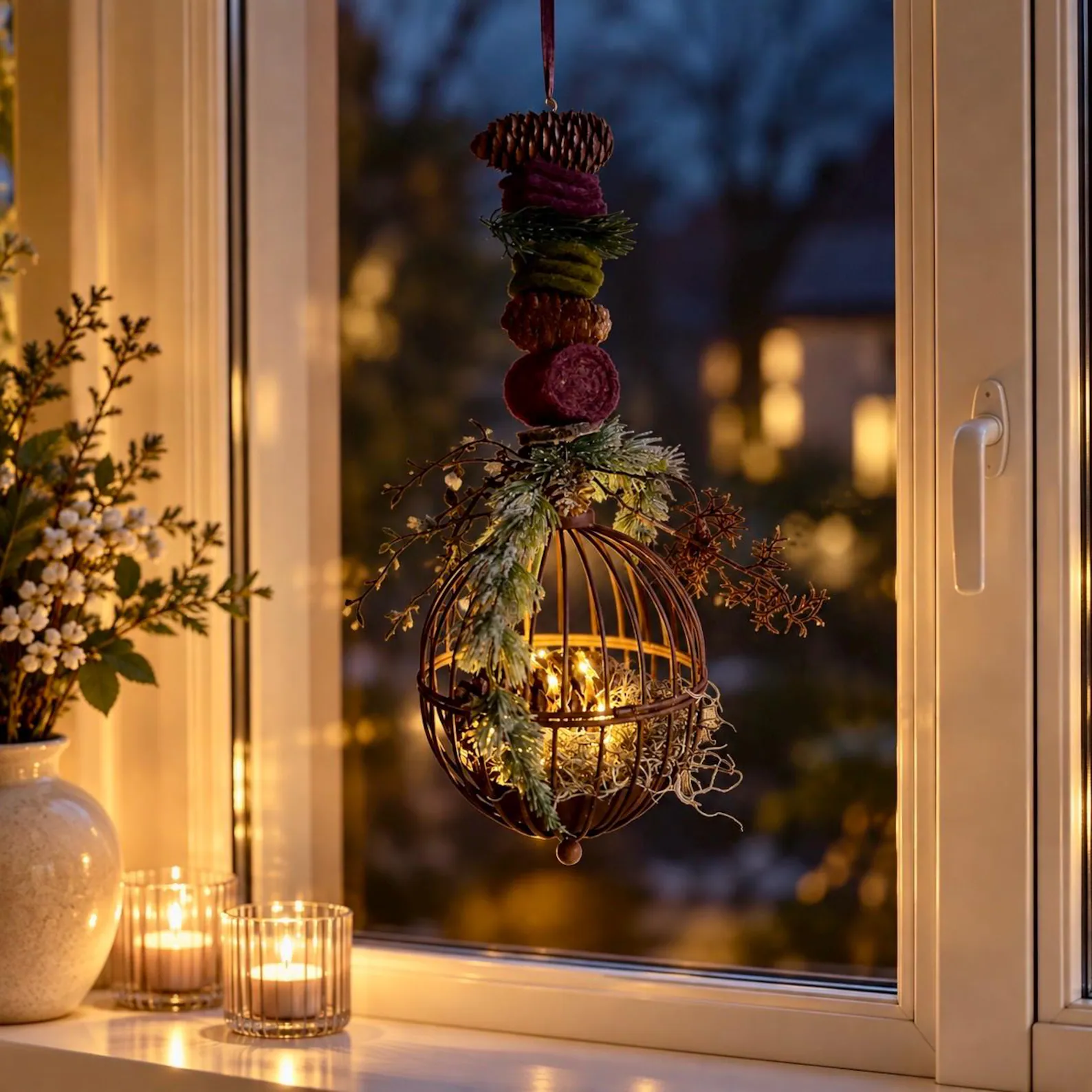 Fensterhänger Rostkorb – Vorschaubild