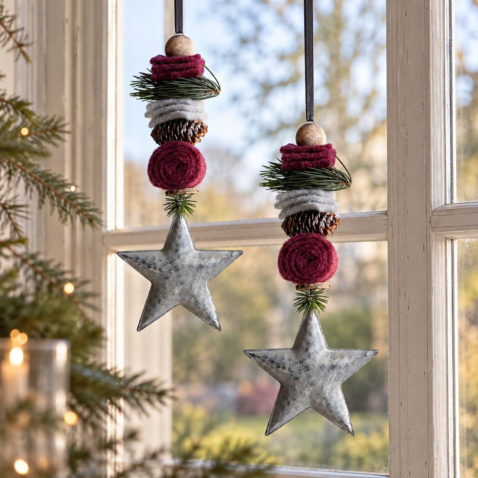 weihnachtliche Fensterdeko