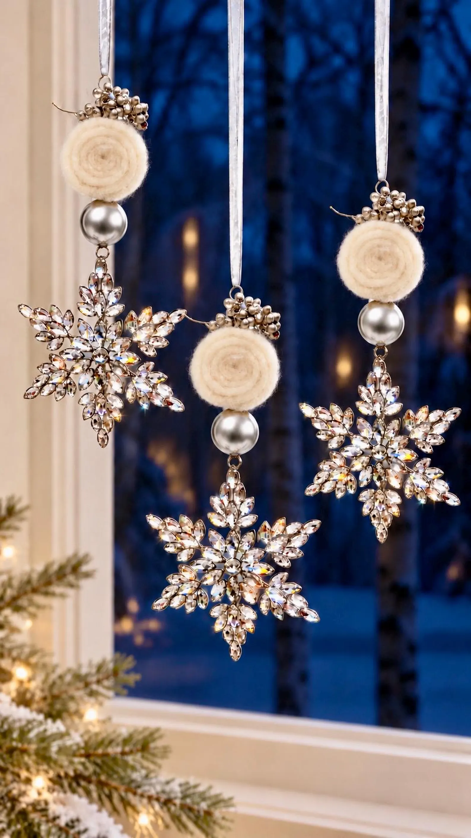 Funkelnde Weihnachtsdeko